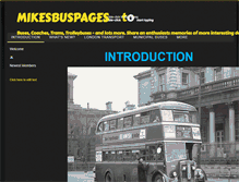 Tablet Screenshot of mikesbuspages.com